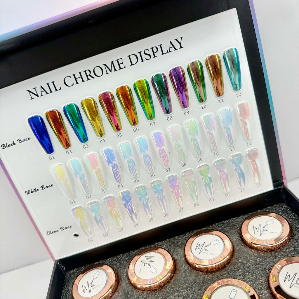Aurora Chrome Powder Set – Mirror Shine Collection