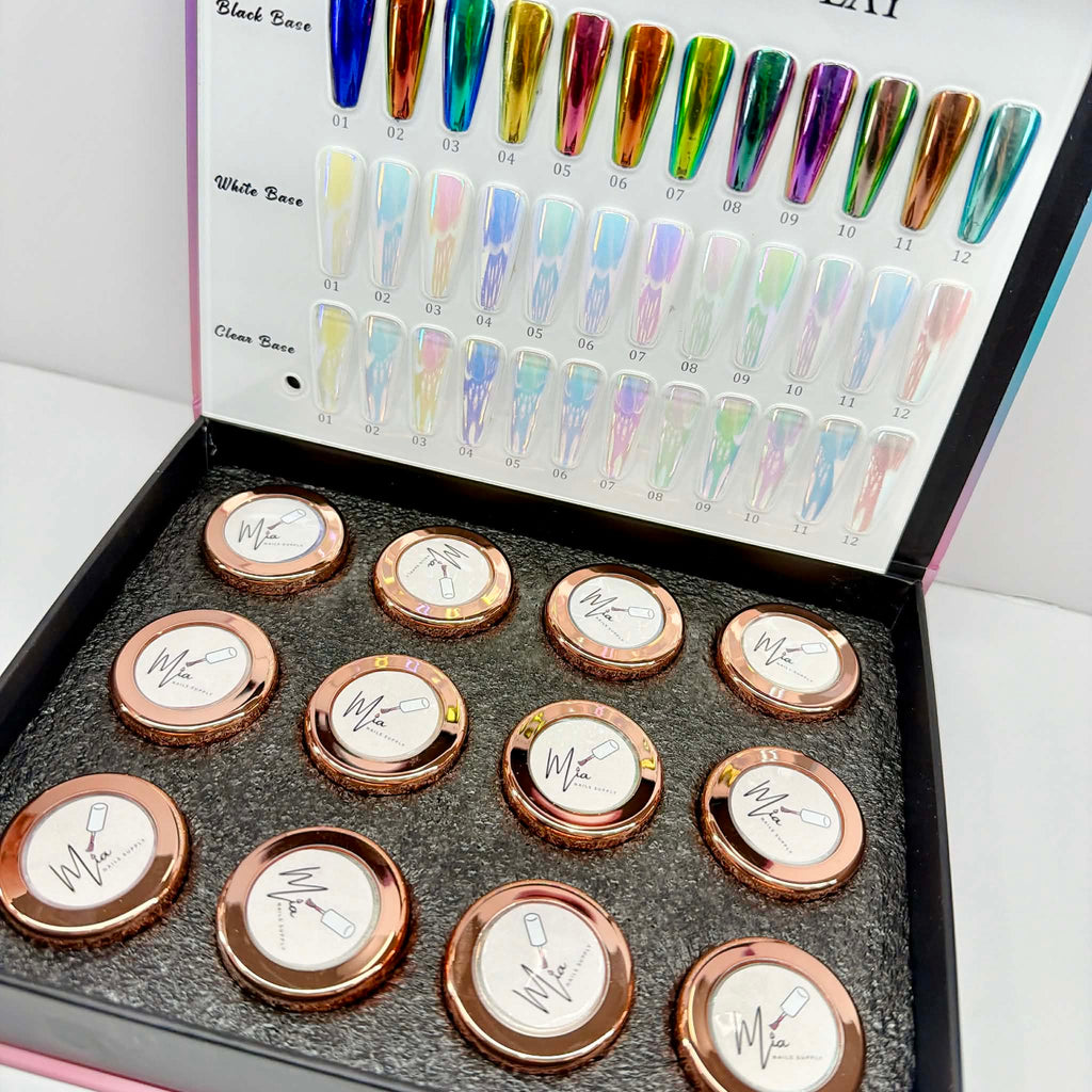 Aurora Chrome Powder Set – Mirror Shine Collection